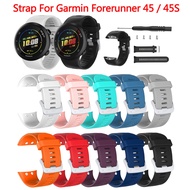 Silicone Watch Strap For Garmin Forerunner 45 45S Smart Watch Replacement Bracelet Correa Garmin Swim 2 Band Wrist Belt