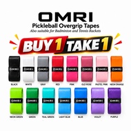 [B1T1] OMRI Overgrip Tapes for Pickleball Tennis Badminton | Soft Tacky Sweat-Absorbent Anti-Slip