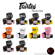 Fairtex Gloves BGV9 Mexican Style Muay Thai Boxing Gloves for Heavy Hitter Genuine Leather