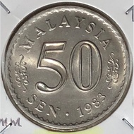 ( Syiling ) 50 Sen 1983 ( UNC ) Malaysia Parliament House