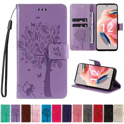 Wallet 3D Print Card Slot Magnetic Flip Leather Case For Xiaomi Poco X7/X6 Pro Redmi 15C 14C 13C 12C