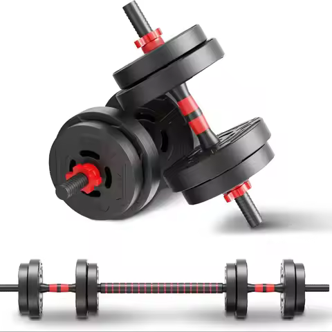 22lb 2-in-1 Adjustable Dumbbell & Barbell Set for Home Exercise & Fitness