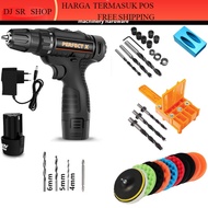 SET (Two Speed) 12V Li-Ion Lithium Rechargeable Battery Power Cordless Driver Drill Screwdriver Tools Machine Dual Speed