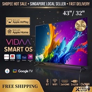[Free Setup] QLED Smart TV 32"/43 inch Google TV | Apple AirPlay | Netflix YouTube DVB-T2 | 2026 New