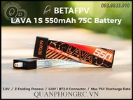 BETAFPV LAVA 550mAh 1S 75C 3.8V LiHV Battery BT2.0 Plug