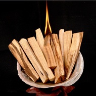 Palo Santo แผ่นไม้ธูปธรรมชาติรอยเปื้อนเครื่องพ่นอโรมาคราบติดแท่งไม้เผาไหม้อโรมาเทอราพี5ชิ้น