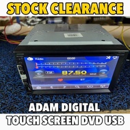 Adam Digital Touch Screen Player Car Multimedia DVD CD USB Radio FM Double Din Player Audio Kereta A