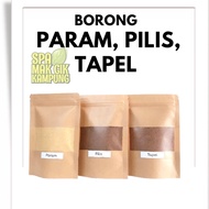 BORONG |  PARAM | PILIS |  TAPEL hangat   500gm