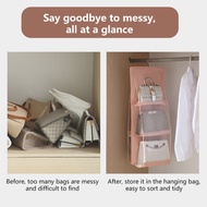 Storage Bag Six Compartments Thickened Bag Organizing Bag Dust Bag Hanging Cabinet Storage Bag