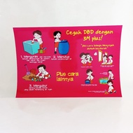 Poster Prevents Dengue Fever with 3m Plus, Dengue Fever Poster, School Educational Poster