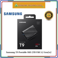 Samsung T9 Portable SSD 2TB USB 3.2 Gen2x2 - MU-PG2T0B - 5 Years Local Warranty