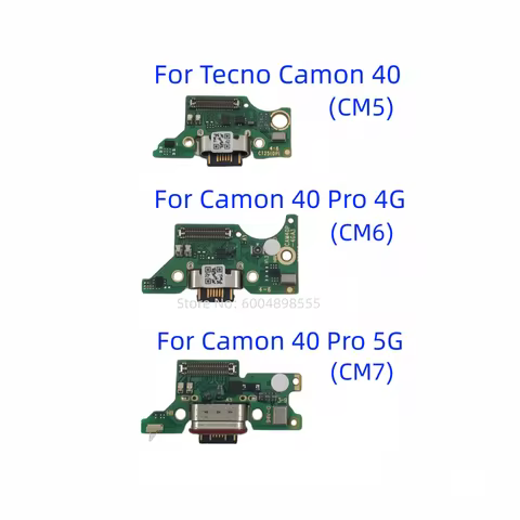 1pcs USB Charging Port Charger Base Connector For Tecno Camon 40 (CM5) Tecno Camon 40 Pro 4G (CM6) T