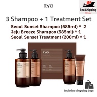 Ryo Hair Loss Expert Care Shampoo &amp; Treatment Package (Sea Shipping) - Jeju Breeze (585ml) | Seoul Sunset/Treatment (585ml/200ml)