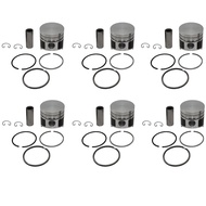 STD Piston Kits & Rings Set 120mm 1-12111-913-0 1-12111-973-0 Fits for Isuzu 6SD1 Engine (Pack of 6)