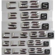 3D Chrome Letters Trunk Emblems Badges for Mercedes Benz AMG C63s E63s S63s CLS63s GLE63s GLS63s S 4