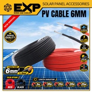 PV Solar Cable 6mm2 | PV1-F/H1Z2Z2-K | DC 1.8kV | Solar Panel Cable | Red / Black