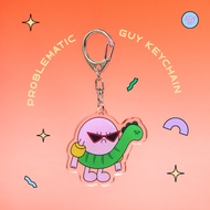 I Identify As A Problem Keychain [SUPER DUPER! MEDIOCRE]