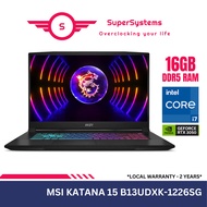 MSI Katana 15 B13UDXK-1226SG Gaming Laptop / Intel i7-13620H / RTX3050 / 16GB RAM / 1TB SSD / 15.6″ 