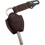 handmade leather car key sleeve for broken key car key cover for men and women (Coffee)