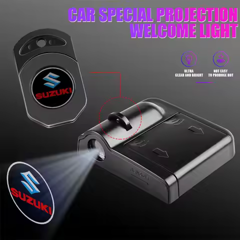 1Pcs LED Car Door Emblem Light Welcome Lamp Wireless Laser Projector For Suzuki Swift Sport Alto Sam