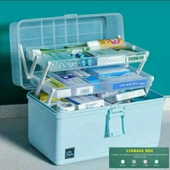 Kotak Obat P3K Susun 3| Box Obat Tingkat | Storage Multi Layer Tool Box Tamiya Kosmetik Dental Bekam