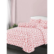 ชุดเครื่องนอนQ 5FT RED CAMELIA HAVEN BEDDING HV21QFPRNT