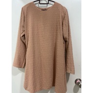 Baju Kurung Warna Peach (Prelove)