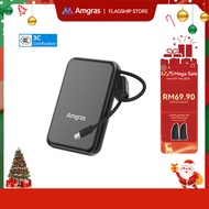 Amgras PowerMeta 845 3C Certification PowerBank 20000mAh Large Capacity 22.5W Fast Charging Built-in