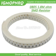 300pcs 0805 SMD Resistor 1.8M ohm Chip Resistor 1/8W 1.8M 1M8 ohms 0805-1.8M