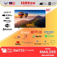 SAMView 4K UHD Licensed QLED Google TV (85")