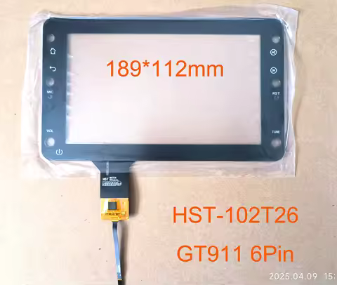 6.95 7 inch Touch Screen Sensor Glass Panel HST-102T26 RS-8338-V2 RS8885 CL-JH230419 GT911 6Pin ≈189