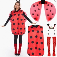 Halloween Ladybug Wings Costume Set - Red & Black Silicone