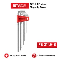 8pcs Set PB Swiss Tools Long Hexagon Allen Key L-wrenches PB 211.H-8