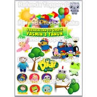 Didi and friend character birthday cake Topper didi & friend birthday Topper