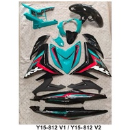 EXCITER 🇻🇳 Y15 V1 V2 COVERSET MX KING CYAN MERAH INDONESIA COVER DADA CYAN RED STANDARD COVERSET MX 