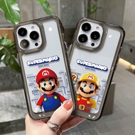 compatible for IPHONE 6S 7 8 PLUS X XS XR 11 12 13 14 15 PLUS MAX PRO Cartoon pattern transparent Ac