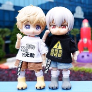 OB11 baby clothes text suit T-shirt vest Dian Xiao Nao Molly doll 12 points bjd GSC body