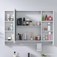 Alumimum Bathroom Cabinet Mirror Cabinet Combination Bathroom Separate Storage Box Mirror Box Bathroom Wall-Mounted Stor