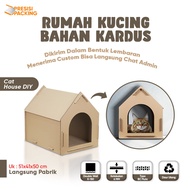 6mm Cardboard Cat House Size 51x41x50 Anabul Kitten House