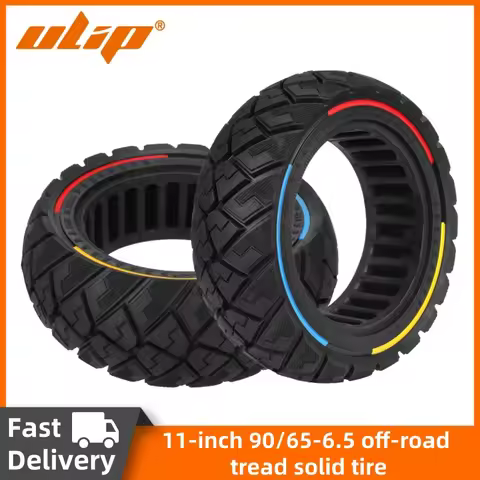 Ulip 90/65-6.5 Electric Scooter Solid Tire Set 11 Inch Off Road Thicken Wear Resistant Explosion Pro
