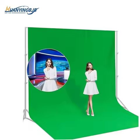 HUANYINGBJB Photography Backdrops Muslin Cotton Green Screen Chroma Key Fabric Background Cloth For 