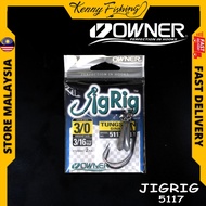 Owner 5117 Jig Rig Tungsten Hook Worm Hook Jighead 5117