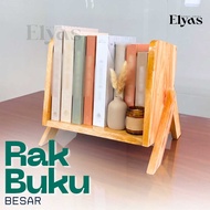 Aesthetic Wooden Bookshelf - Elyas Handycraft