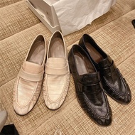 DANDT Shoes 2023 Spring Summer Retro Fashion Genuine Leather Casual Eel Loafers Women (23 JUL TRA) E