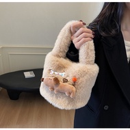 Autumn Winter Niche Furry Bag Female All-Match Handbag Exquisite Mini Small Bag Furry Bag