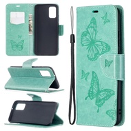 XICCI for Samsung A51 4G/A71 4G/A31/A11 M11/A10E/A20E Phone Case Embossed Butterfly Wallet Flip Cove