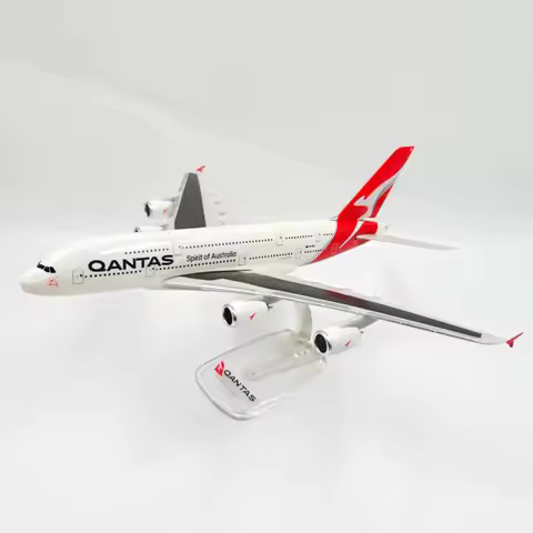 Diecast 1:200 Scale Alloy A380-800 Qantas Airways Airplane Model Classic Finished Static Collection 