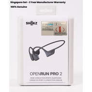 Shokz OpenRun Pro 2 – (Singapore Set | 2-Year Shokz Warranty)