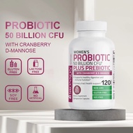 Bronson 50 Billion CFU Probiotic for Women Prebiotic - Stress Relief & Digestive Health Probiotic Su