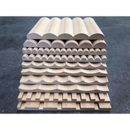 Fluted panel wall decoration